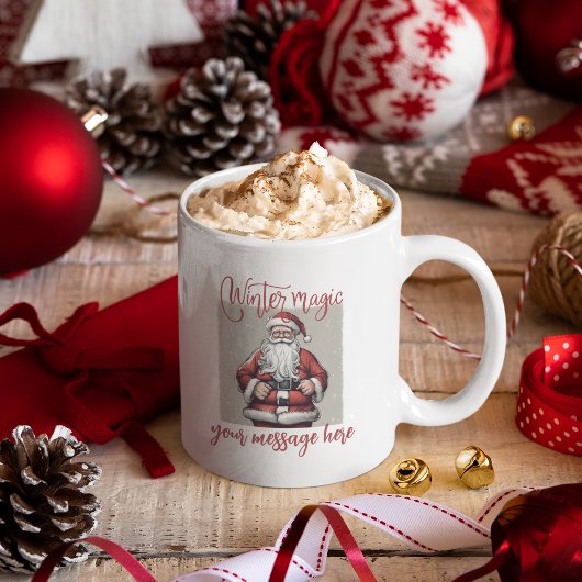 Merry Christmas Coffee Mok Gepersonaliseerd cadeau