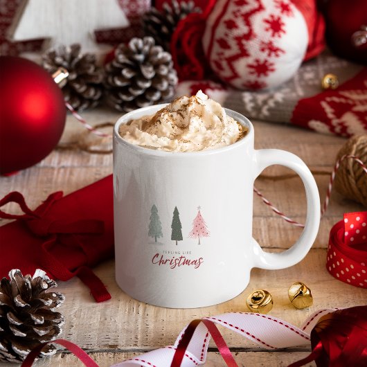 Merry Christmas Coffee Mok Gepersonaliseerd cadeau