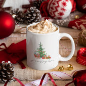 Merry Christmas Coffee Mok Gepersonaliseerd cadeau
