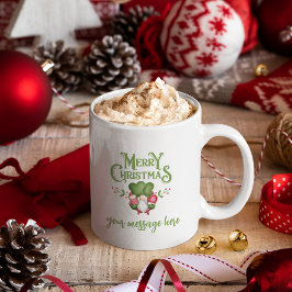 Merry Christmas Coffee Mok Gepersonaliseerd cadeau
