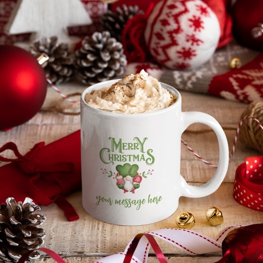 Merry Christmas Coffee Mok Gepersonaliseerd cadeau