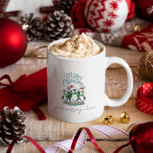 Merry Christmas Coffee Mok Gepersonaliseerd cadeau