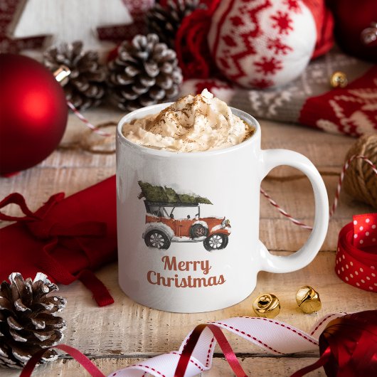 Merry Christmas Coffee Mok Gepersonaliseerd cadeau