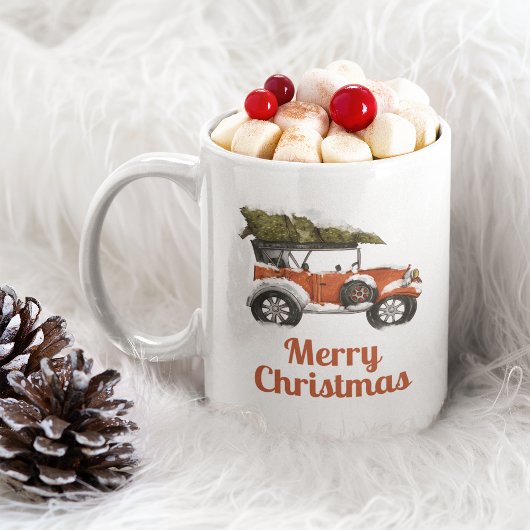 Merry Christmas Coffee Mok Gepersonaliseerd cadeau