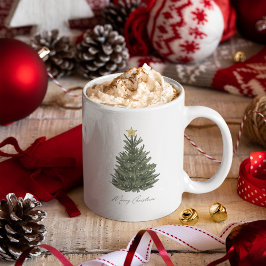 Merry Christmas Coffee Mok Gepersonaliseerd cadeau