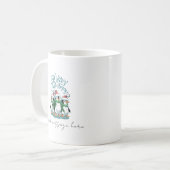 Merry Christmas Coffee Mok Gepersonaliseerd cadeau (Voorkant links)