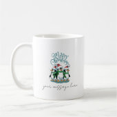 Merry Christmas Coffee Mok Gepersonaliseerd cadeau (Links)