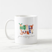 Merry Christmas Coffee Mok Gepersonaliseerd cadeau (Links)