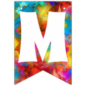 MERRY CHRISTMAS COLORFUL RAINBOW VLAGGETJES (Eerste vlag)