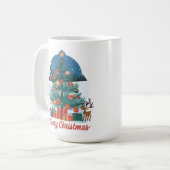 Merry Christmas Combo Mok: vreugdevol nieuw model Koffiemok (Voorkant links)