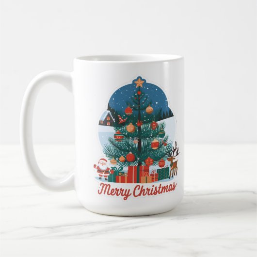 Merry Christmas Combo Mok: vreugdevol nieuw model Koffiemok (Links)