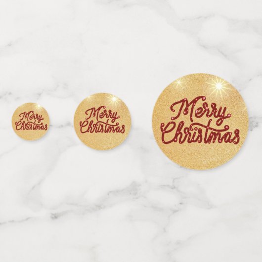 Merry Christmas Confetti (Achterkanten)