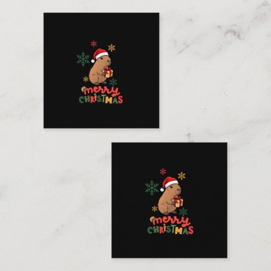 MERRY CHRISTMAS CONTACTKAARTJE (Voorkant / Achterkant)