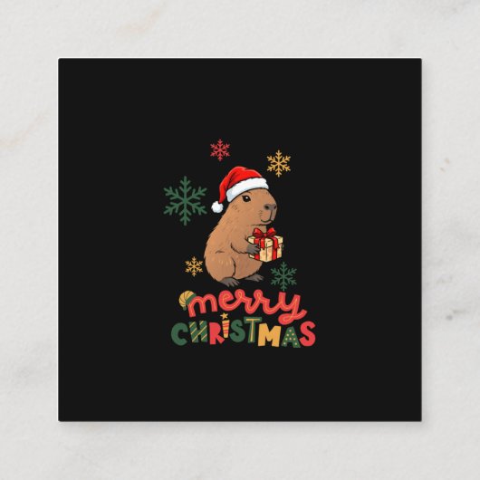 MERRY CHRISTMAS CONTACTKAARTJE (Achterkant)