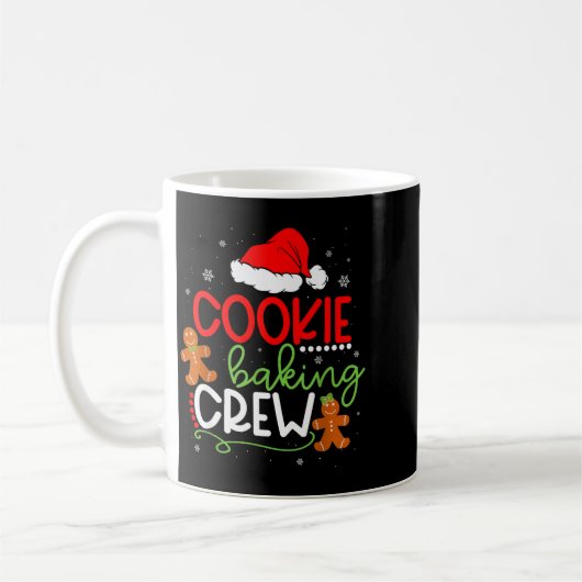 Merry Christmas Cookie Baking Crew Ginger Santa Pa Koffiemok (Links)