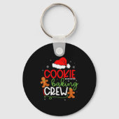 Merry Christmas Cookie Baking Crew Ginger Santa Pa Sleutelhanger (Voorkant)
