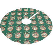 Merry Christmas Cookie with Holly Berries Green Kerstboom Rok (Gekanteld)