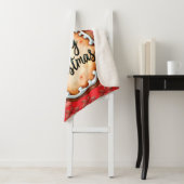 Merry Christmas Cookie with Holly Berries Red Sherpa Deken (In situ)