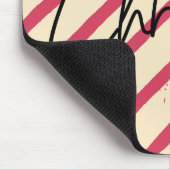 Merry Christmas Cool kalligrafie letters Snoep Muismat (Hoek)