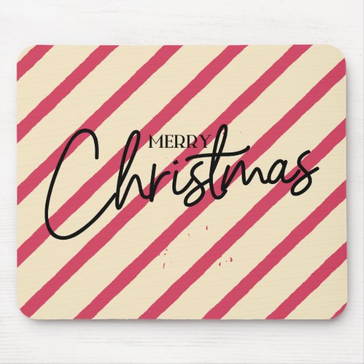 Merry Christmas Cool kalligrafie letters Snoep Muismat (Voorkant)