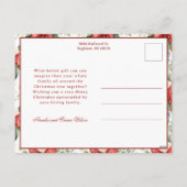 Merry Christmas Coquette Bow, Ribbon Frame 1 Photo Feestdagenkaart (Achterkant)