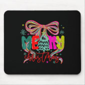 Merry Christmas Coquette Preppy Bow Tree For Woman Muismat (Voorkant)