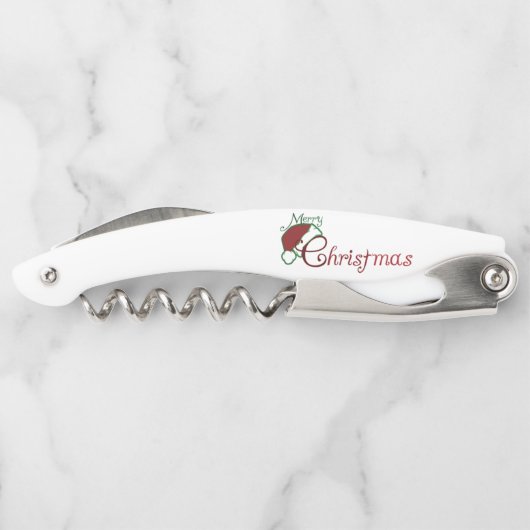 ***MERRY CHRISTMAS** CORKSCREW KURKENTREKKER (Achterkant)