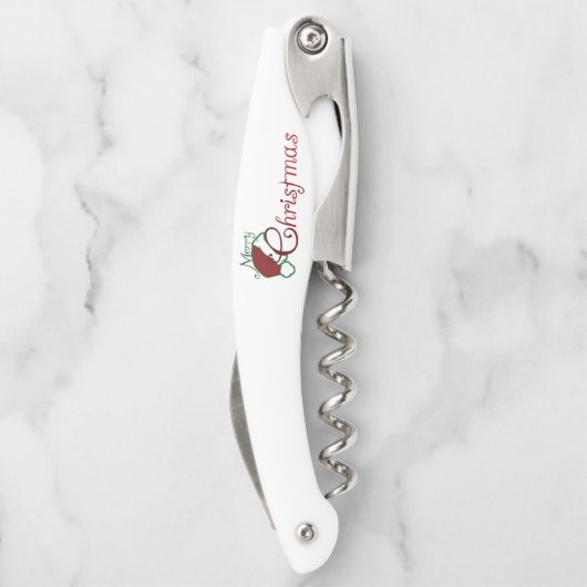 ***MERRY CHRISTMAS** CORKSCREW KURKENTREKKER (Achterkant)