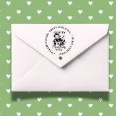 Merry Christmas Country Piggy thema Zelfinktende Stempel