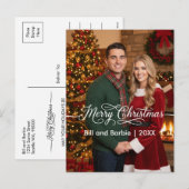 Merry Christmas Couples Photo Front Feestdagenkaart (Voorkant / Achterkant)