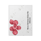 Merry Christmas Cranberries Notitieblok (Linkerzijde)