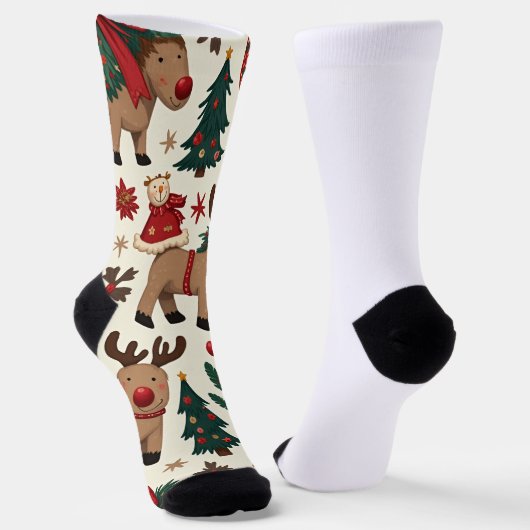 Merry Christmas Crew Sokken (Gebogen)