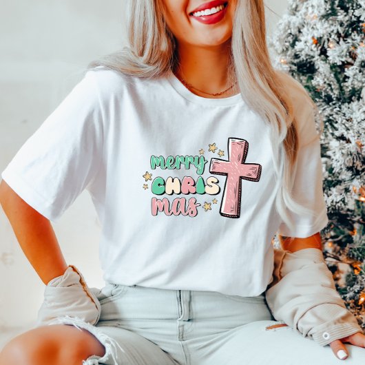 Merry Christmas Cross T-shirt