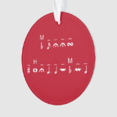 Merry Christmas-cryptogram Ornament (voorkant)