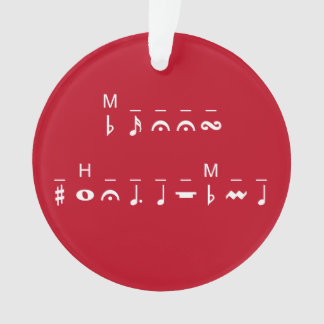 Merry Christmas-cryptogram Ornament