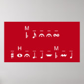 Merry Christmas-cryptogram Poster (Voorkant)