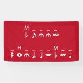 Merry Christmas-cryptogram Spandoek (Horizontaal)