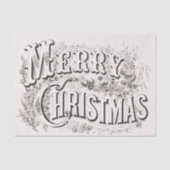 Merry Christmas,  Currier & Ives (reprod) Tissuepapier (Voorkant)
