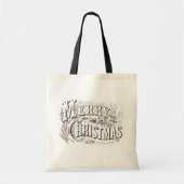 Merry Christmas, Currier & Ives (reprod) Tote Bag (Voorkant)