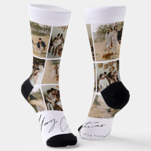 Merry Christmas Custom Duurzame Premium Crew Sokken