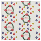 Merry Christmas Custom Fabric Stof (Swatch)