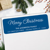 Merry Christmas Custom Feestdagen Retouradres Etiket