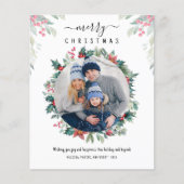 Merry Christmas Custom Foto Feestdagen Kaart (Voorkant)