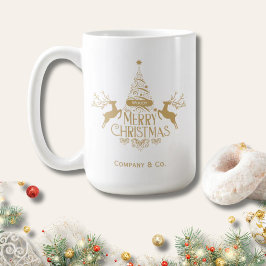 Merry Christmas Custom Name for Corporate Team Koffiemok