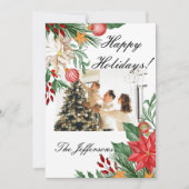 Merry Christmas Custom Photo Wenskaart Save The Date (Voorkant)