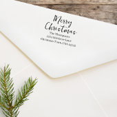 Merry Christmas Custom Return Adres Zelfinktende Stempel