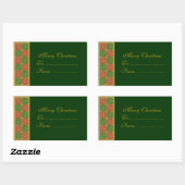 Merry Christmas Custom Rode en Groene Stickers (Vel)