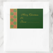 Merry Christmas Custom Rode en Groene Stickers (Tas)