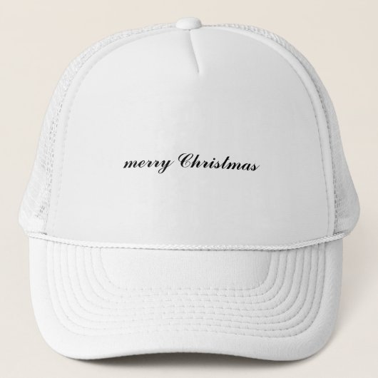 merry Christmas Custom Text Mark Trucker Pet (Voorkant)