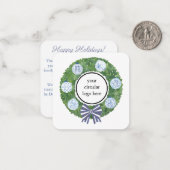 Merry Christmas Customer Appreciation Coupon Code Notitiekaartje (Voorkant / Achterkant in situ)